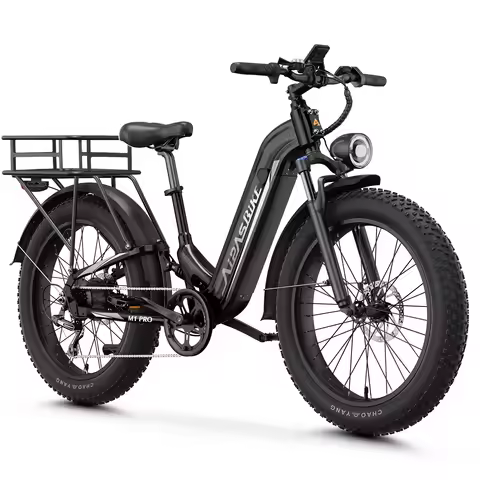 Fat Tire Electric Bike 1800W Peak Mountain ebike 17.5Ah 85Miles 26" 36mph