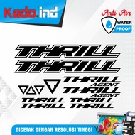 THRILL Bicycle Cutting Sticker Decal, MTB Racing Bike Sticker