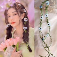 Sen Faerie Fairy Garland Hair Band Simulation Small Leaf Vine Vine Rattan Fried森系森女精灵仙子花环发带仿真小叶子藤蔓藤条麻花辫编发缠绕花藤2 20