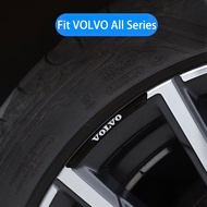 4 Pieces Car Racing Aluminum Rim Sticker Wheel Sticker Decal for Volvo V50 Fh Truck S60 S40 Xc70 C30