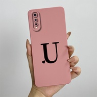 เคสกันกระแทกป้องกันเลนส์ตัวอักษรเดี่ยวน่ารักสำหรับ Vivo S1 2019 1907 1907_19 Y7S Z5เคสใส่โทรศัพท์ซิล