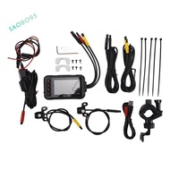1080P Waterproof Motorcycle Dashcam 3 Inch Front & Rear  DVR Black