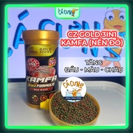 Cz Gold Kamfa 3in1 arhat fish food (Red background) - Kamfa 3in1 arhat bran increases color head & p