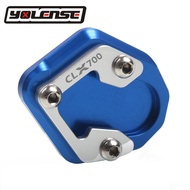New Motorcycle CNC Aluminum Kickstand Enlarge Plate Pad Side Stand Motorbike For CFMOTO CLX700 CLX 7