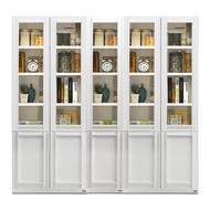 Koncept Furniture Book Storage Lybrary 200 cm. White White White