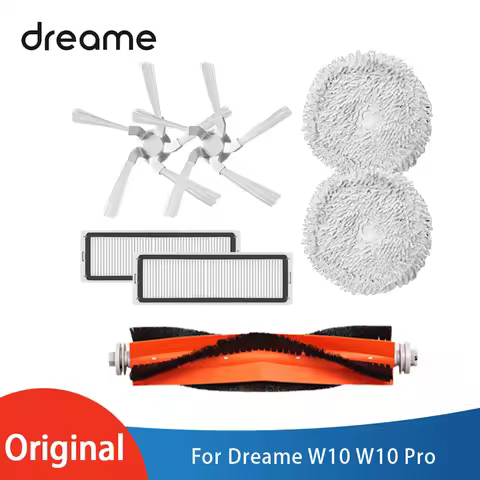 Original Dreame W10 W10 Pro Vacuum Cleaner Accessories Main/Side Brush HEPA Filter Antibacterial Dis