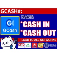 GCASH CASH IN CASH OUT  TARPAULIN