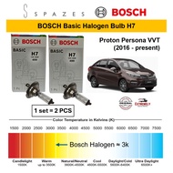 Proton Persona Bulb BOSCH Basic H7 12V 55W H7 Halogen Headlight Bulb - 1 set (2PCS)