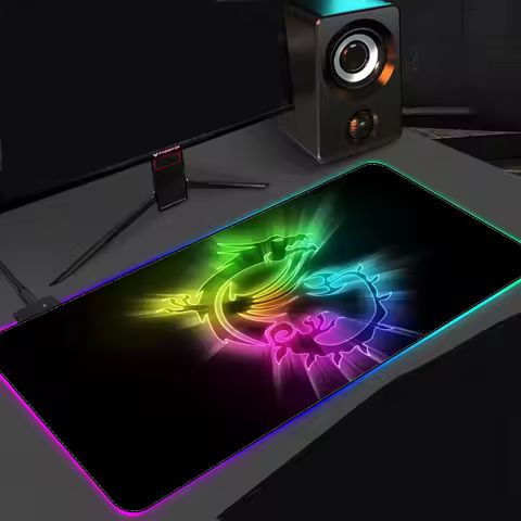 Rgb Mouse Pad Computer Pad Huge Mouse Pad Table Mat MSI Dragon Rubber Pad Keyboard Pad Gamer Mouse P