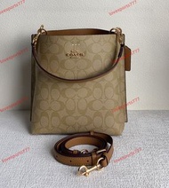 Coach 蔻馳 CA582 Mollie系列 CA583小號水桶包 手提單肩斜跨包，兩條肩帶，手提包 斜挎包。尺寸：222010cm。