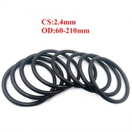 [FGHOQ-1] Nitrile Black O-Ring Sealing Ring Round Gasket (CS2.4mm * OD60-210mm)
