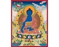 古董醫藥師佛唐卡  古代療法