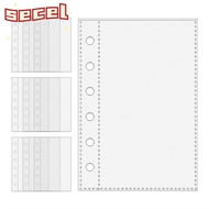 SECEL A7 Binder Pages, 6-Ring A7 Card Protector Sleeves, A7 Binders  Inner Page Card Binder