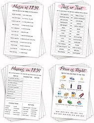 90th Birthday Party Games Set of 4 Games for 20 Guests 1934 Birthday Party Games Back in 1934 Games 