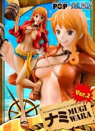 全新  MEGAHOUSE POP 海賊王 ONE PEICE  Nami Mugiwara Ver.2 1/8 PVC FIGURE 奈美