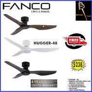 FANCO CO-FAN HUGGER 48" DC CEILING FAN WITH REMOTE &amp; OPTIONAL LIGHT |Local Singapore warranty |FREE EXPRESS Delivery