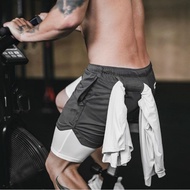 2 in 1 running gym shorts/ athletic shorts