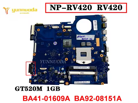 Original For SAMSUNG NP-RV420 RV420 Laptop motherboard GT520M 1GB BA41-01609A BA41-01608A DDR3 Teste