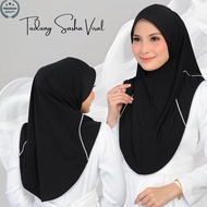 Tudung Sarung Sasha Viral Berkualiti Moscrepe awning lembut Tudung viral sukan pipin 3tone Tudung Su