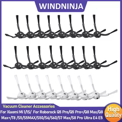 Side Brush Parts For Xiaomi Mi 1/1S For Roborock Q5 Pro/Q5 Pro+/Q8 Max/Q8 Max+/T8/S5/S5MAX/S50/S6/S6