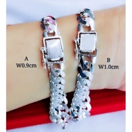 925 Silver Bangle for Men Gelang Tangan Lelaki Perak Tulen 925 Silver Bangle Lelaki Sterling Silver 