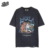 Purplex Acid Wash Vintage Classic Style T-shirt - Divine Rivals (100% Cotton)