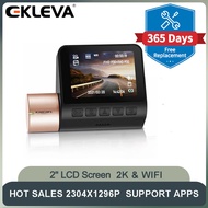 EKELVA กล้องติดรถยนต์ทุกรุ่น FHD 2K DVR ในตัว Wifi 2 DVR จอ LCD รถยนต์2 การมองเห็นได้ในเวลากลางคืน24