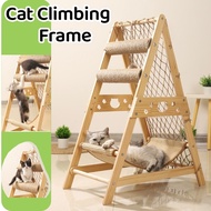 Large Cat Climbing Frame Cat Tree Wooden Cat Nest Jumping Platform Cat Frame Cats Climbing Toys