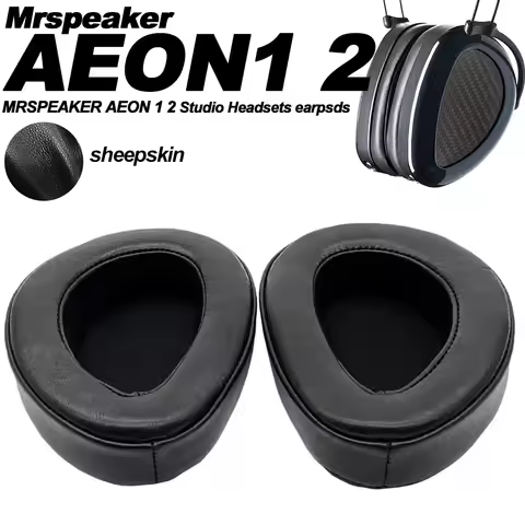Ear Pads FOR Angled MRSPEAKER AEON 1 2 Perforated Sheepskin Lambskin Dermis Headphones Memory Covers