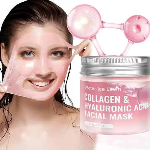 Water Ice Levin Collagen Hyaluronic Acid Facial Mask 60g Niacinamide Hydrating Firming Moisturizing 