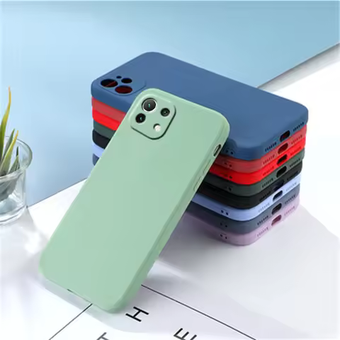 For Cover Xiaomi Mi 11 Lite NE 5G Case For Mi 11 Lite NE 5G Shockproof TPU Liquid Bumper Soft Case F