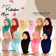 Tudung Kekaboo Plain Cotton | Tudung Kekaboo Batu Tabur | Tudung Bawal Bidang 45 + | Bidang 58