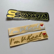 STICKER STIKER IM VKOOL IM V-KOOL CUTTING