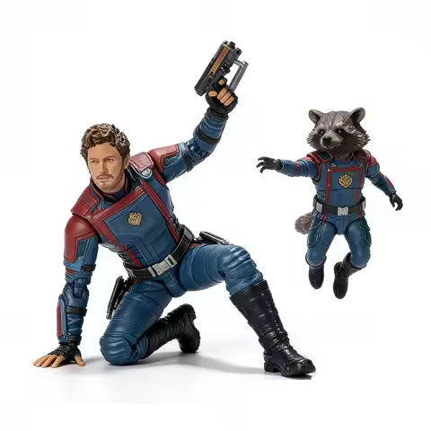 SPIRITS Genuine SHFiguarts Series Galaxy Guardians star Lord Rocket Raccoon Movable Model Movie Mode