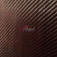 MERAH Most Wanted Carbon Fiber Carbon Twill Red Red Metallic Glitter Fiber Fabric