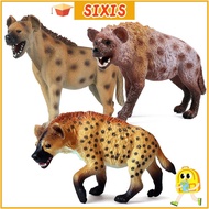 SIXIS Spotted Hyena Model Science &  Educational Toy Kids Cognition Lifelike Wildlife