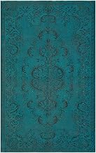 BESPOKY 5'8" x 9'0" (172x274 Cm) Atina Turquoise Vintage Wool Handmade Area Rug