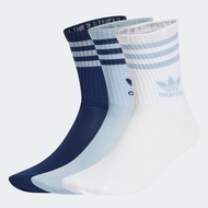 adidas Lifestyle Mid Cut Crew Socks 3 Pairs Unisex Blue JI9474