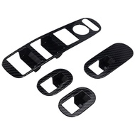 for Honda HRV HR-V VEZEL 2014-2020 Carbon Fiber Door Handle Window Lift Switch Panel Cover Trim Decorator Accessories