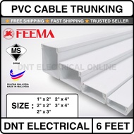 🔥READY STOCK🔥6 Feet PVC Wiring Casing / Electrical Casing / PVC Trunking / Penutian Wayar (1X2 , 2x2