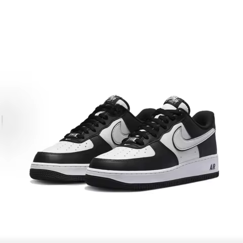 Nike Air Force 1 “Panda” Leather Casual Low-Top Sneakers Unisex White/Black DV0788-001