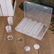Coin Capsules Box Plastic Coin Holders Coin Collection Supplies Box with Foam Protect Gasket(17/20/2