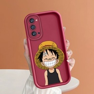 เคสใส่โทรศัพท์เคสสำหรับ OPPO Reno 4 5G Reno4 Pro 5G Reno4 Z 5G Reno4z 5G บันไดซิลิโคนนิ่มลาย Luffy เคสใส่โทรศัพท์คลุมทั้งหมดสำหรับเด็กผู้ชาย