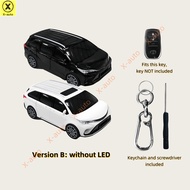 Vỏ chìa khóa thông minh thông minh TOYOTA có Xe mô hình chất liệu nhựa ABS Đèn Led-Vỏ chìa khóa Vỏ c