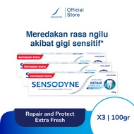 Sensodyne Toothpaste Pasta Gigi Sensitif Repair & Protect Memperbaiki Secara Menyeluruh + Kesegaran 