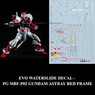 [EVO] Waterslide Decal - [PG12] PG 1/60 MBF-P02 Gundam Astray Red Frame (Fluorescent)
