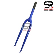 FORK SEPEDA FIXIE 700 C 700C GARPU STANDAR DAN OVERSIZE OS 22.2 25.4 28.6 HITAM PUTIH MERAH BIRU PIN