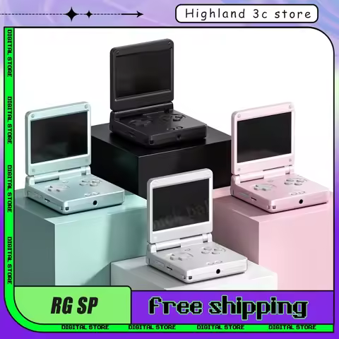 ANBERNIC RG SP Retro Flip Handheld Game Console 3.4 Inch IPS Screen Portable Open Source Games Conne