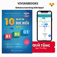Sách 10 bộ đề thi Đọc hiểu Vstep B1-B2-C1 (tiếng Anh bậc 3,4,5)|Ôn thi TOEFL iBT reading, Vstep read