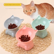 Large Capacity Pet Bowl Slanted Cat Food Bowl Cute Cartoon Shape Cat Bowl Cat Food Dog Food Dispense